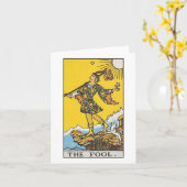 La carte tarot Fool (Fleur jaune)