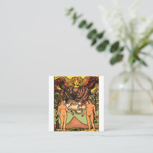 La carte Tarot Lovers (Debout devant)