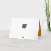 La carte Thanksgiving de l'automne (Dos)