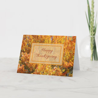 La carte Thanksgiving de l'automne