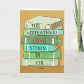 La carte unique Love Story d'anniversaire réserve (Dos)