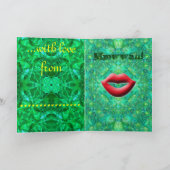 La carte Valentine "verte" (Intérieur)