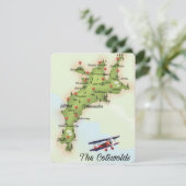 La carte vintage des Cotswolds (Debout devant)