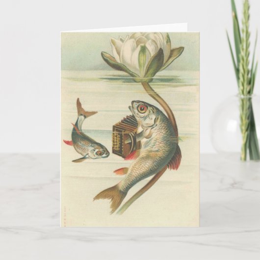 la carte vintage Singing Fish (Devant)