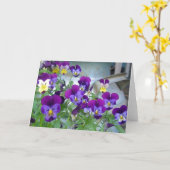 La carte Violets de LeAnn (Fleur jaune)