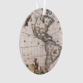 La carte Visscher du Nouveau Monde (devant)