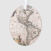 La carte Visscher du Nouveau Monde (devant)