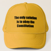 La casquette de baseball avec la SEULE SOLUTION (Devant)