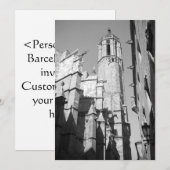 La Catedral Gargoyle Invitation (Barcelone, Espagn (Devant / Derrière)
