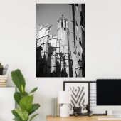 La Catedral Gargoyles Photo Poster Art Print (Bureau à domicile)
