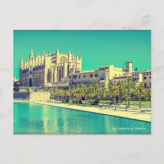 la Cathédrale de Majorque, Palma Carte Postale (Devant)