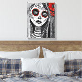 La Catrina Canvas Afdruk (Insitu (Slaapkamer))
