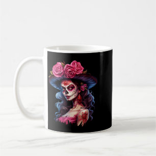 La Catrina Dia De Los Muertos Mexicaanse Dag Van D Koffiemok
