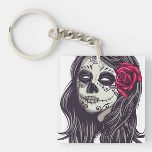 La Catrina - Dia DE Los Muertos Sleutelhanger