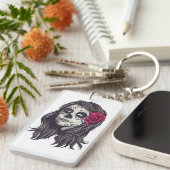 La Catrina - Dia De Los Muertos Sleutelhanger (Voorkant Rechts)