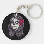 La Catrina - Dia De Los Muertos Sleutelhanger (Achterkant)