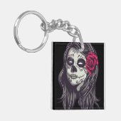 La Catrina - Dia De Los Muertos Sleutelhanger (Voorkant Links)