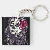 La Catrina - Dia De Los Muertos Sleutelhanger (Achterkant)