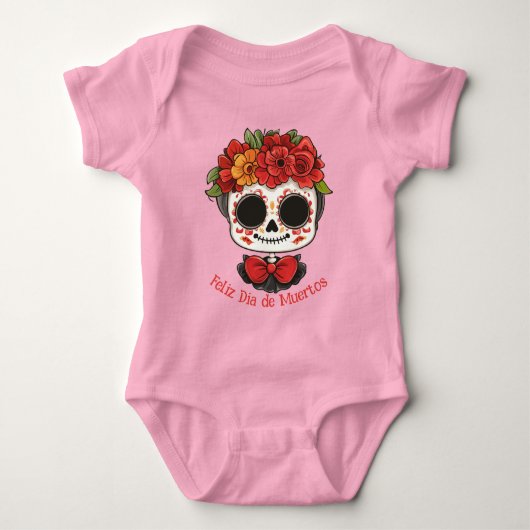 🌹La Catrina Dia de Muertos-hulde 🌹 Romper (Voorkant)