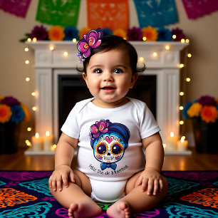 🌹La Catrina Dia de Muertos in blauw 🌹 Romper