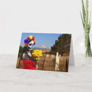 La Catrina Feest Uitnodiging. Kaart