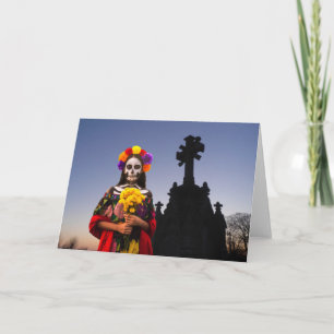 La Catrina Feest Uitnodiging. Kaart
