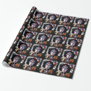 La Catrina haalt de gedistilleerde dranken van de  Cadeaupapier