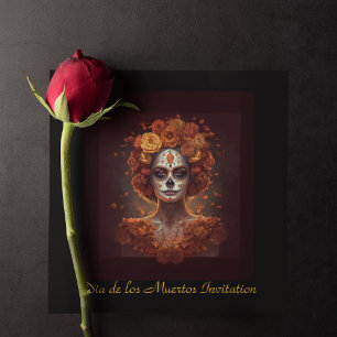 La Catrina Marigold Dia de los Muertos Suiker Skul