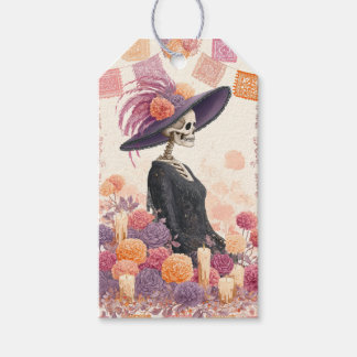 La Catrina Skeleton Lady Day of the Dead Decoupage Cadeaulabel