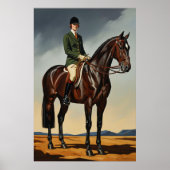 LA CAVALIÈRE - Art déco original (Devant)