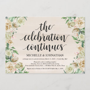 La célébration, Elopement Réception Invitation
