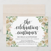 La célébration, Faire-part de réception de mariage (Devant / Derrière)