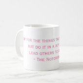 La célèbre citation de RBG Mug (Devant gauche)