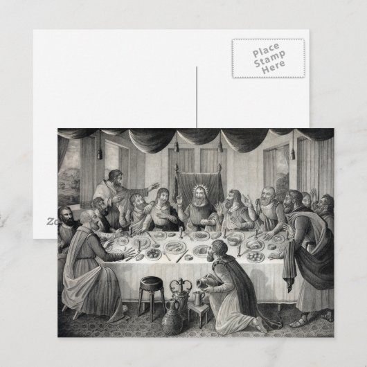 "La Cène" carte postale (Devant / Derrière)