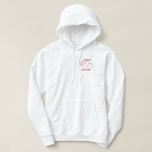 La cerise pin hoodie (Design voorkant)