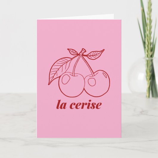La cerise pin kaart (Voorkant)