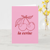 La cerise pin kaart (Gele Bloem)