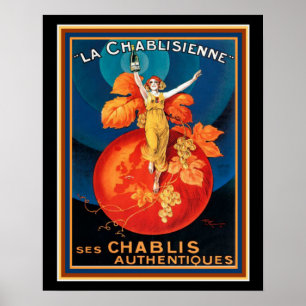 La Chablisienne Art Deco Poster 16 x 20