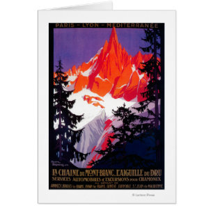 La Chaine De Mont-Blanc Oude PosterEuropa