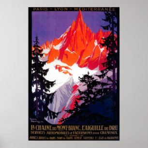 La Chaine De Mont-Blanc Poster VintageEurope