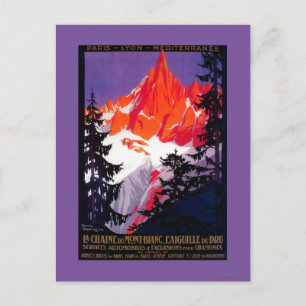 La Chaine De Mont-Blanc  posterEuropa Briefkaart