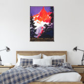 La Chaine De Mont-Blanc posterEuropa Canvas Afdruk (Insitu (Slaapkamer))