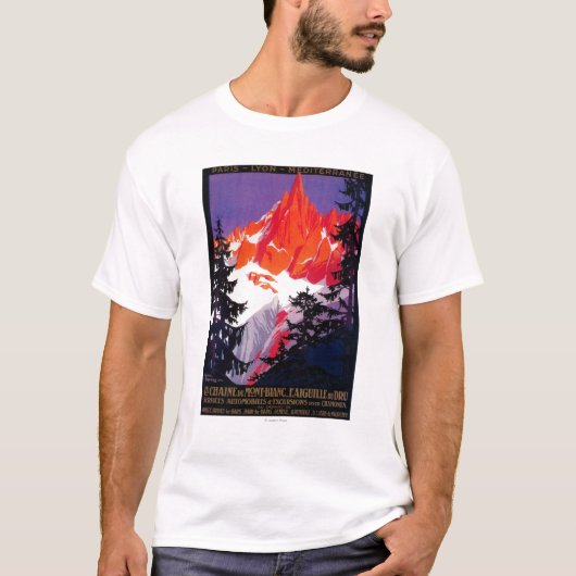 La Chaine De Mont-Blanc posterEuropa T-shirt (Voorkant)