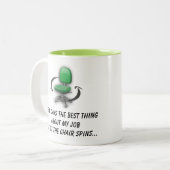La chaise du travail tourne la tasse (le vert) (Devant gauche)