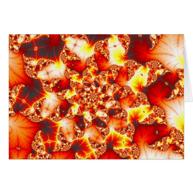 La chaleur réfringente - carte de fractale (Devant horizontal)