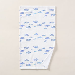 La chambre à coucher bébé poisson bleu mer