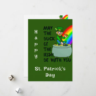 La chance de la carte irlandaise de la Saint Patri