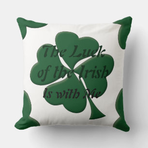 La chance shamrock du Coussin décoratif irlandais
