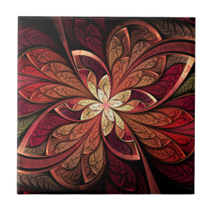 La Chanteuse Rouge Ceramic Tile Tegeltje