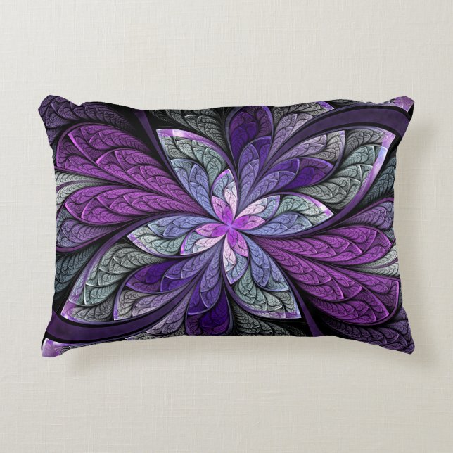 La Chanteuse Violett Accent Pillow Decoratief Kussen (Voorkant)